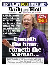 Daily Mail front page on Liz Truss illustrates why people hate the Daily Mail.
